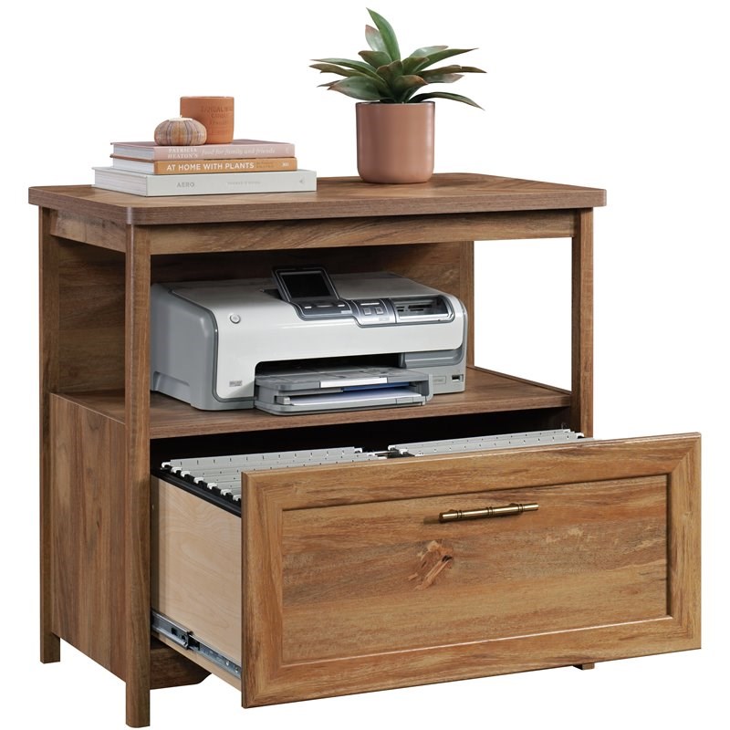 Sauder Coral Cape Engineered Wood Lateral File Cabinet In Sindoori ...