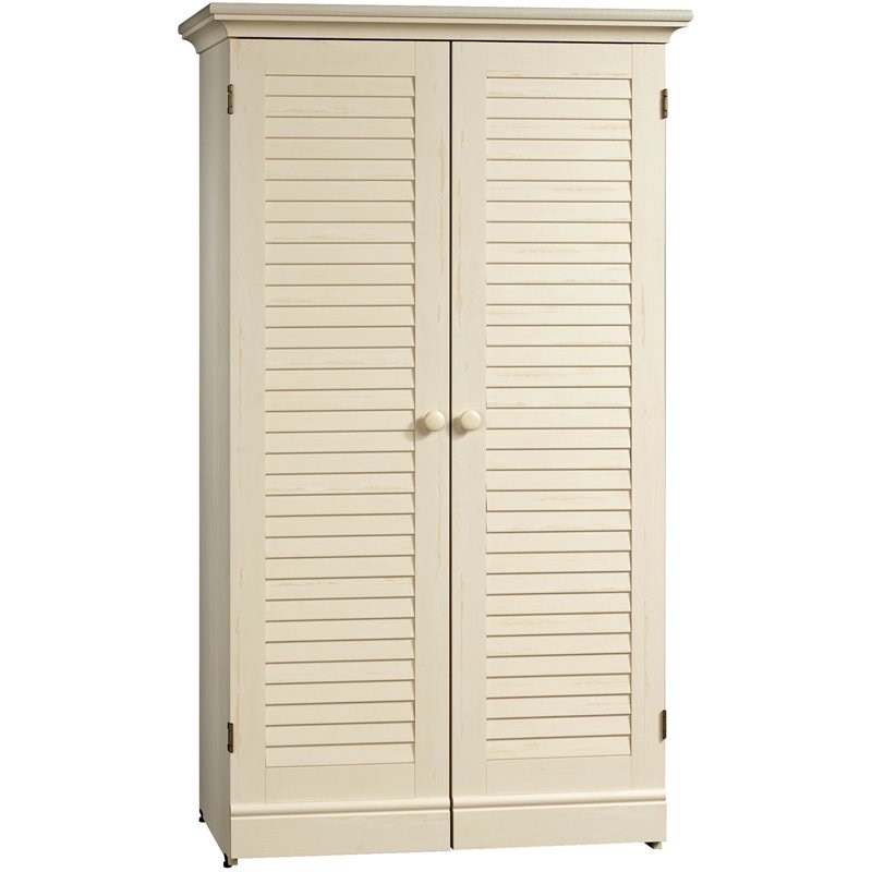 Harbor View Craft Armoire in Antique White