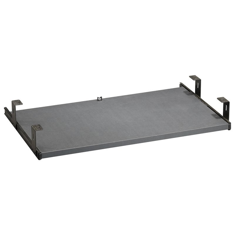 Bestar Connexion Sliding Keyboard Shelf & CPU Platform Slate Gray 93830-2159 
