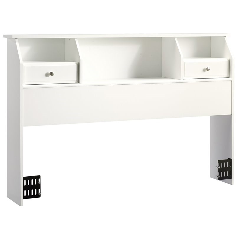 Sauder Shoal Creek Full/ Queen Bookcase Headboard in White Homesquare