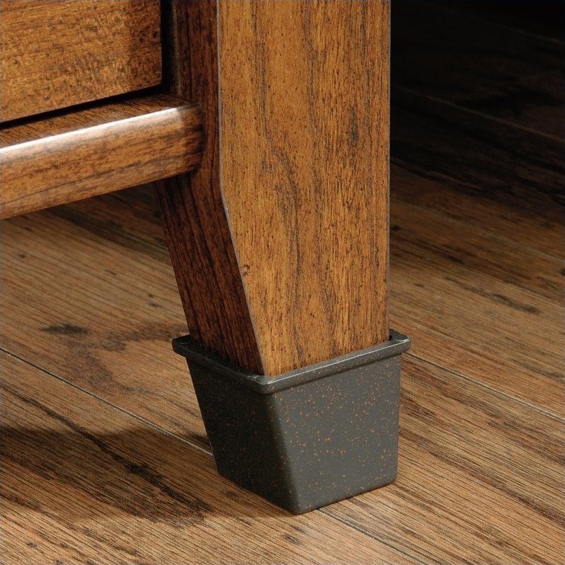 Sauder Carson Forge Engineered Wood End Table in Washington Cherry