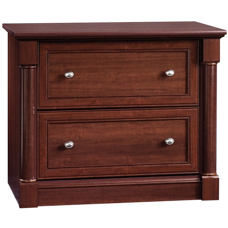 Sauder Palladia Contemporary Wood 2-Drawer Lateral File Cabinet in Select Cherry