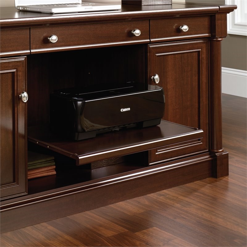 Sauder Palladia Wood Credenza in Select Cherry