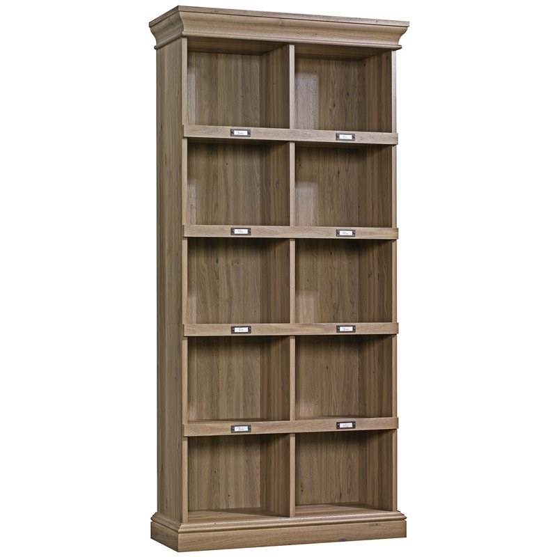 Sauder Barrister Lane Engineered Wood Tall 10Cubby Bookcase in Salt