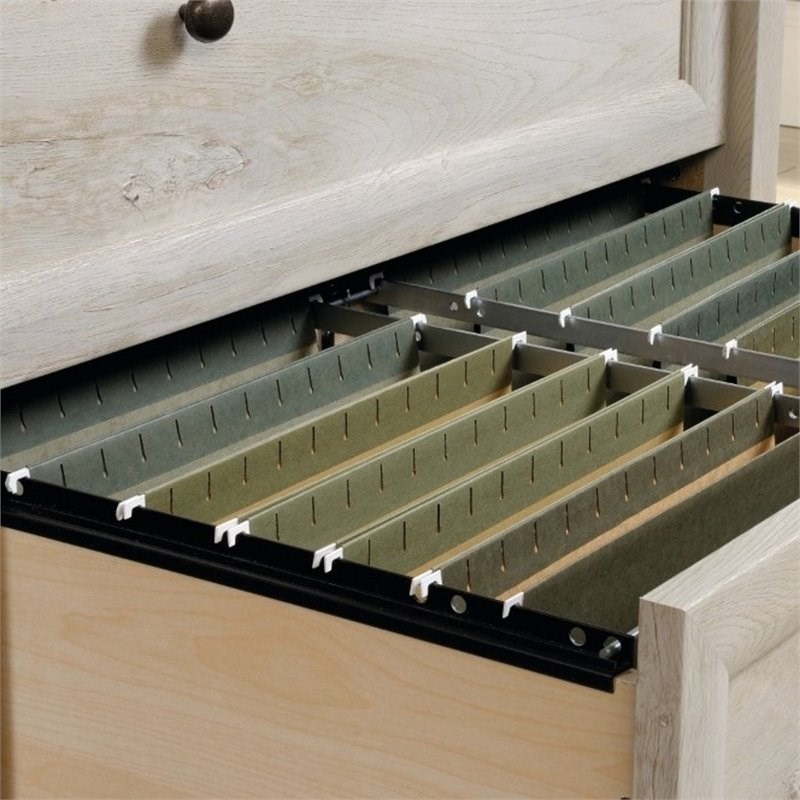 Sauder Edge Water Engineered Wood 2-Drawer File Cabinet in Chalked Chestnut