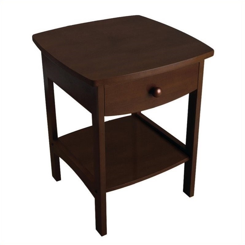 Winsome Basics End Table / Nightstand in Antique Walnut