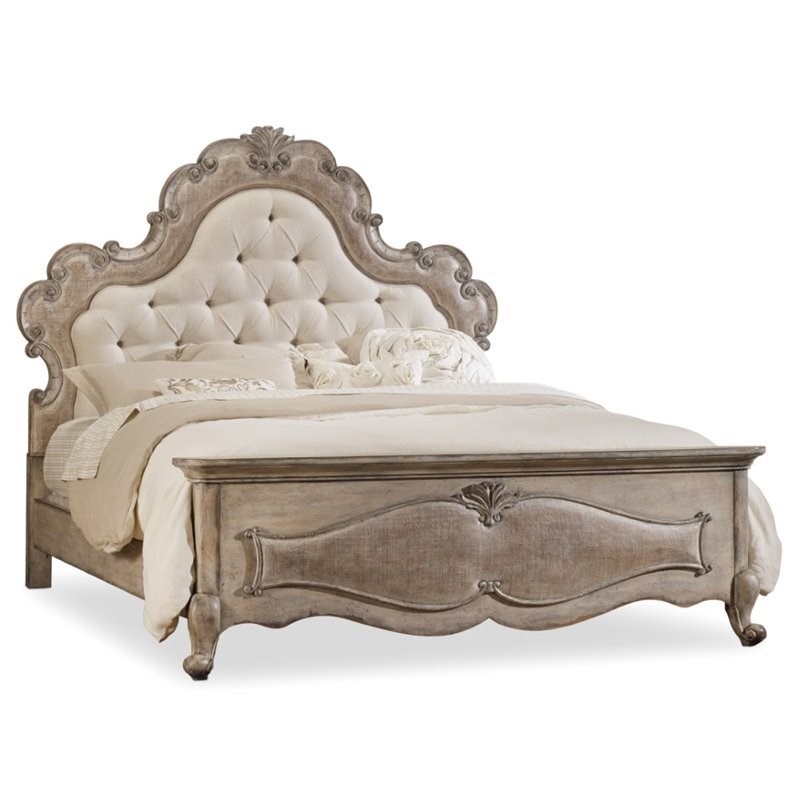 Hooker Furniture Chatelet Upholstered King Panel Bed In Beige 