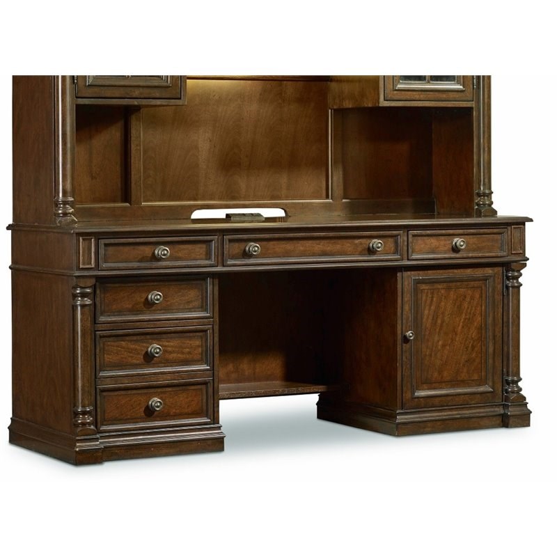 Hooker Furniture Leesburg Computer Desk in Mahogany Homesquare