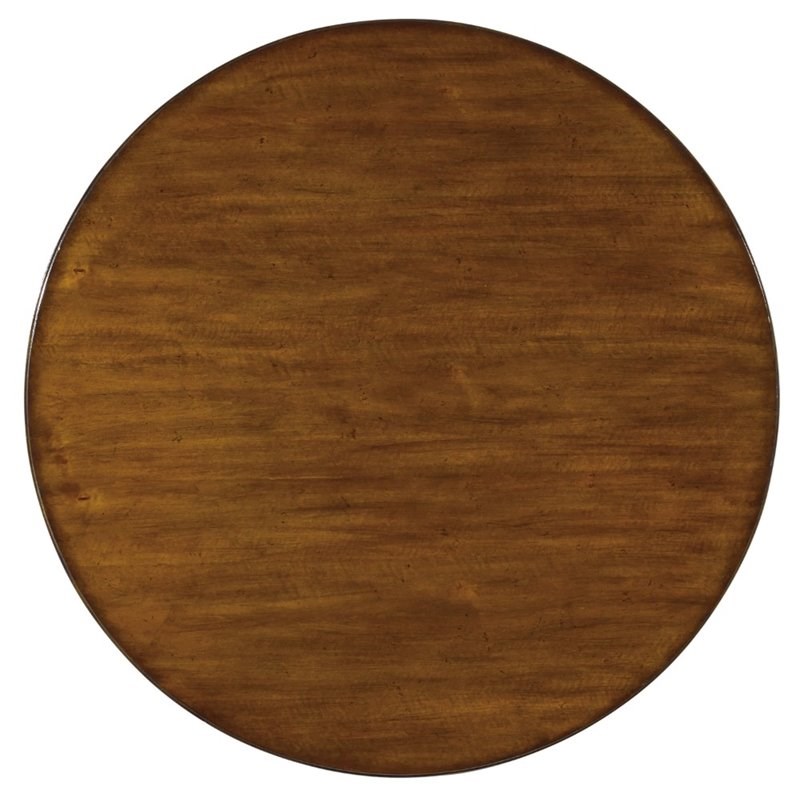 Hooker Furniture Tynecastle Round Pedestal Dining Table in Medium Wood Homesquare