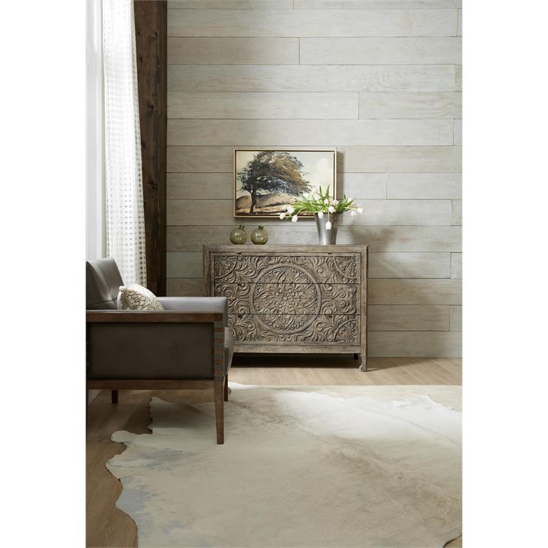 Hooker Furniture Living Room La Grange Lockhart Three-Drawer Accent Chest