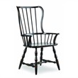 Hooker Furniture Sanctuary Spindle Dining Arm Chair in Ebony