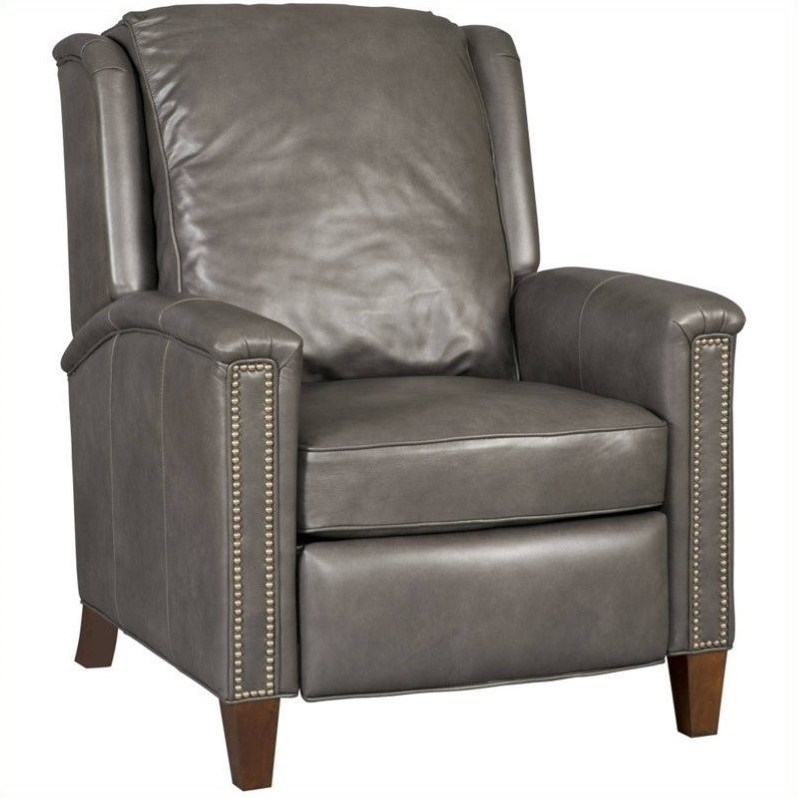 hooker furniture leather recliner chair in empyrean charcoal rc517096