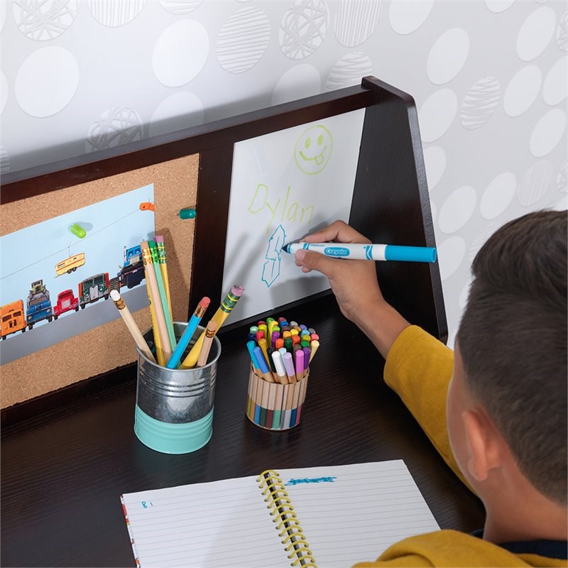 KidKraft Writing Desk with Chair in Espresso