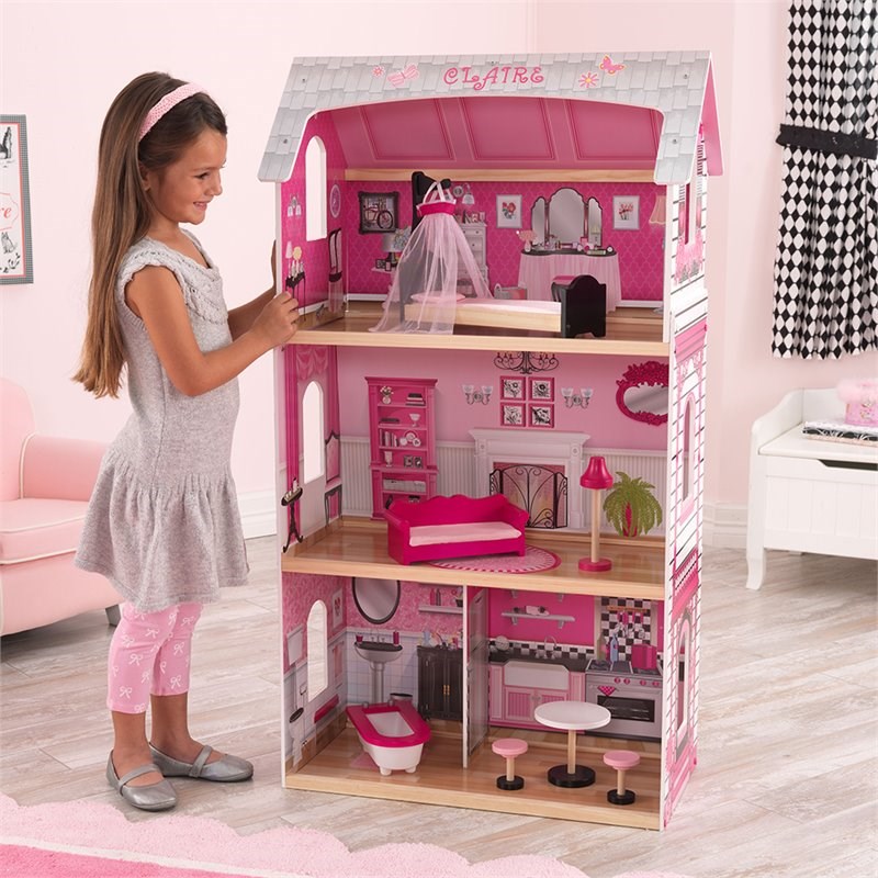 KidKraft Bonita Rosa Dollhouse in Pink | Homesquare