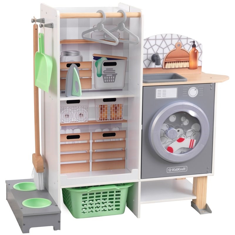 play kitchen with laundry