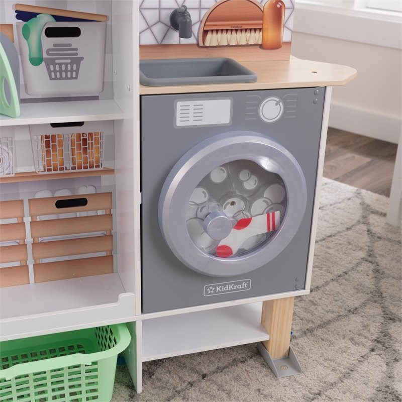 play kitchen with laundry