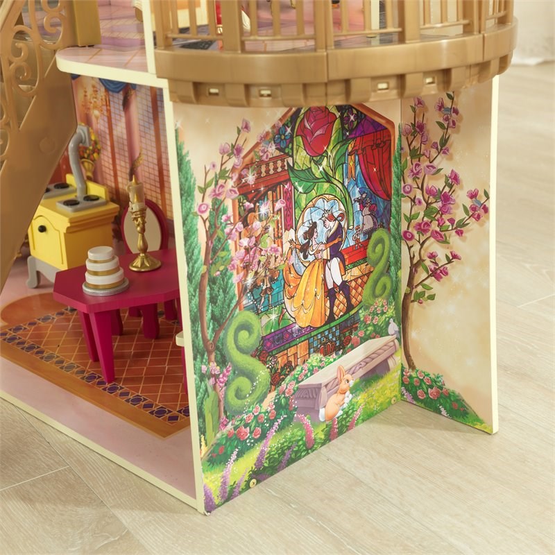 Kidkraft Disney 13 Piece Princess Belle Enchanted Dollhouse