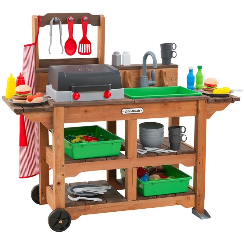 wooden outdoor play kitchen