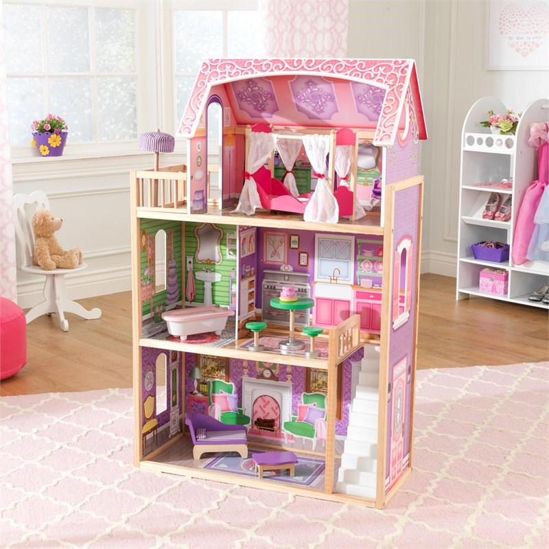 Kidkraft Ava 10 Piece Spacious Dreamy Dollhouse