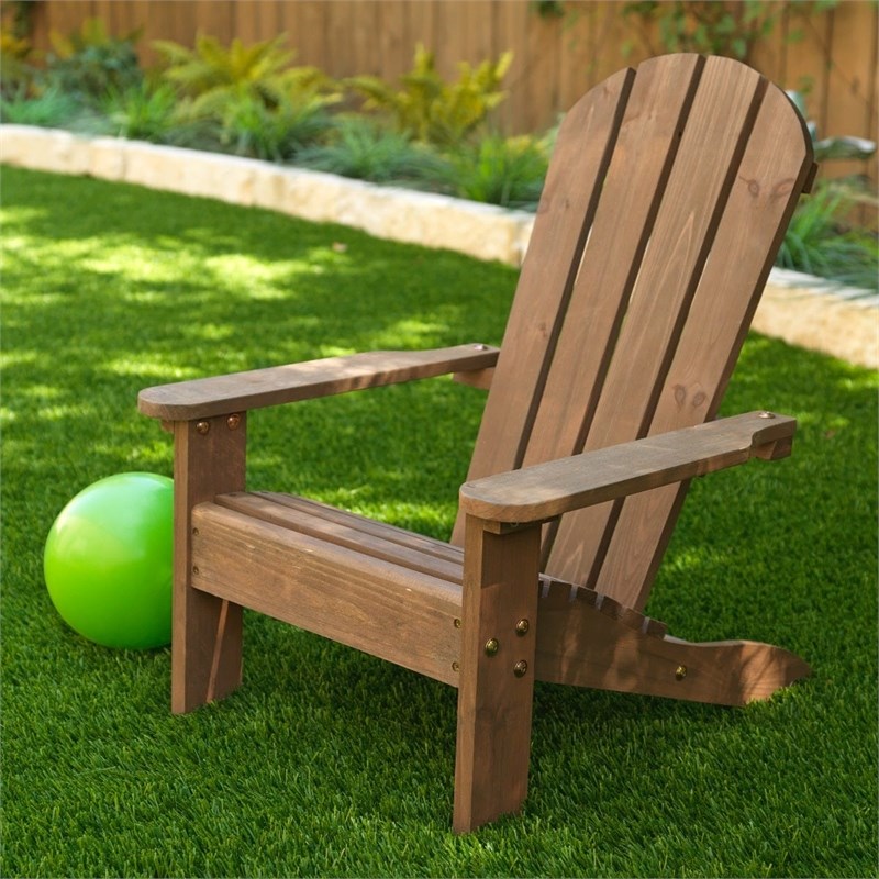 KidKraft Adirondack Chair in Espresso Homesquare