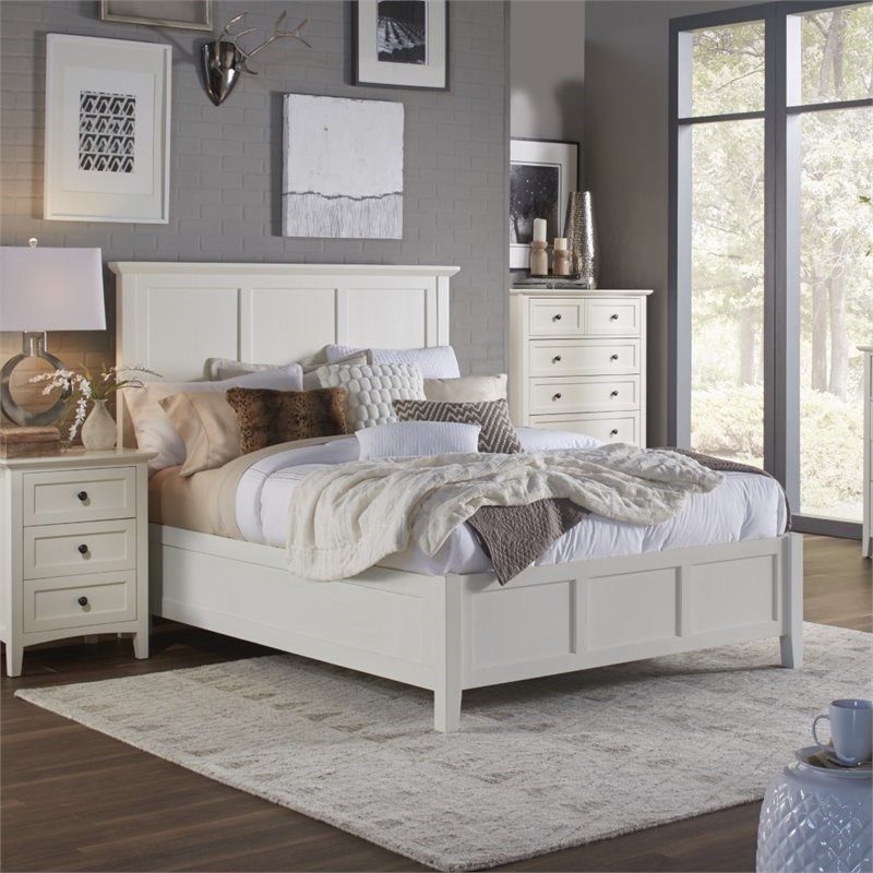 modus paragon queen panel bed in white - 4na4l5