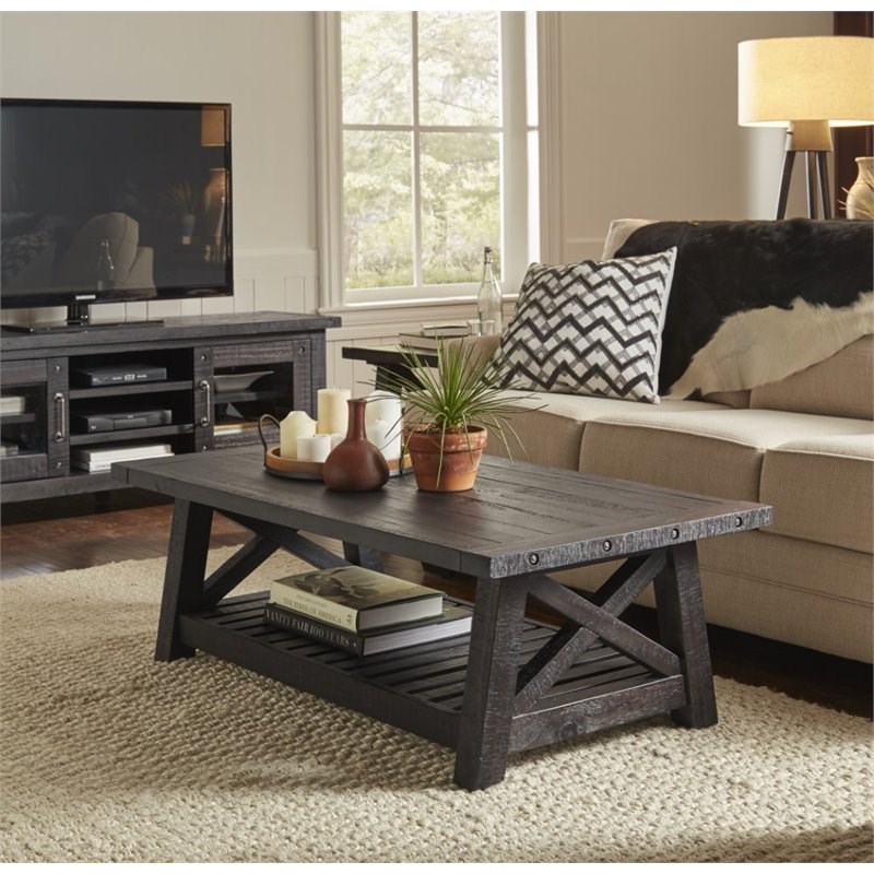 Modus Yosemite Solid Wood Coffee Table in Cafe