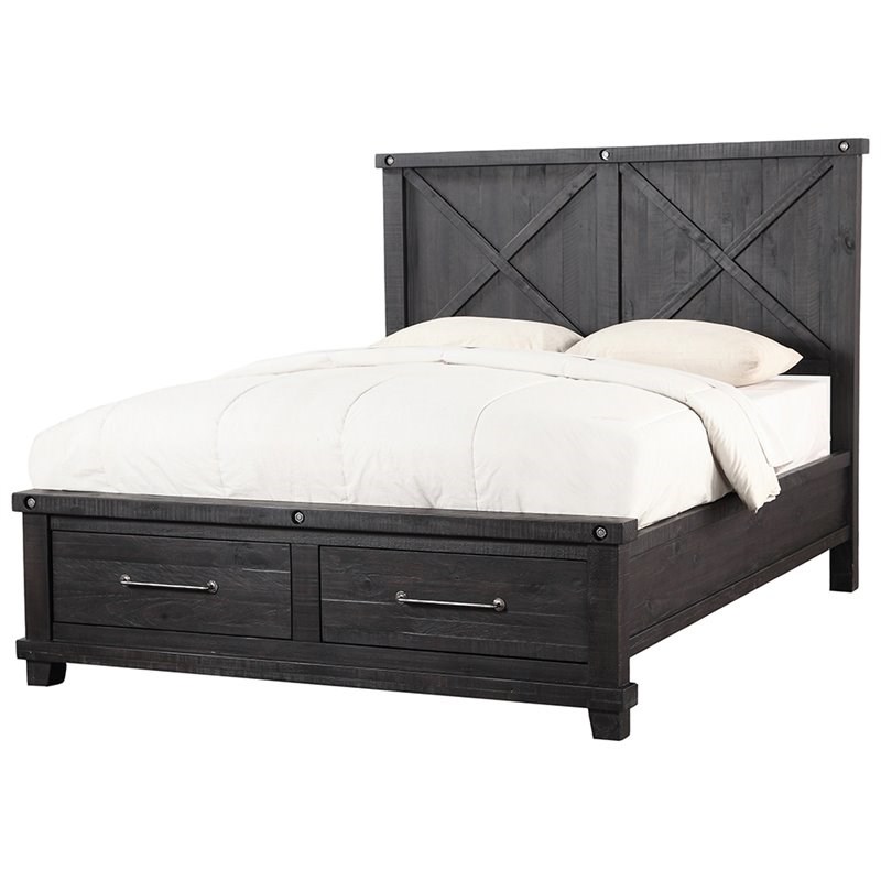 Modus Yosemite Queen Panel Storage Bed in Cafe