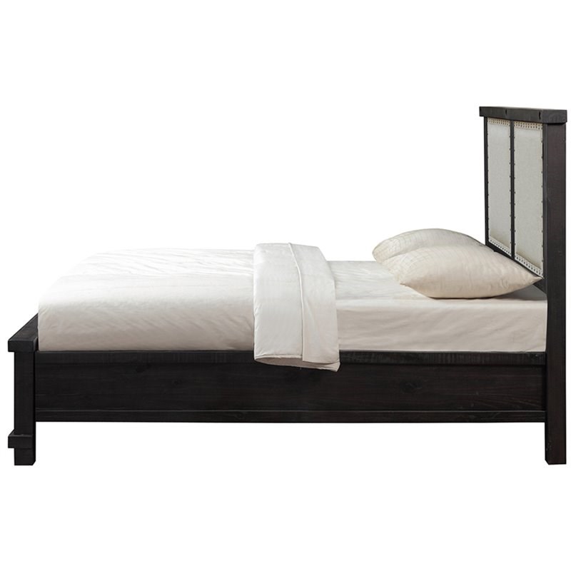 Modus Yosemite Upholstered King Panel Storage Bed in Cafe