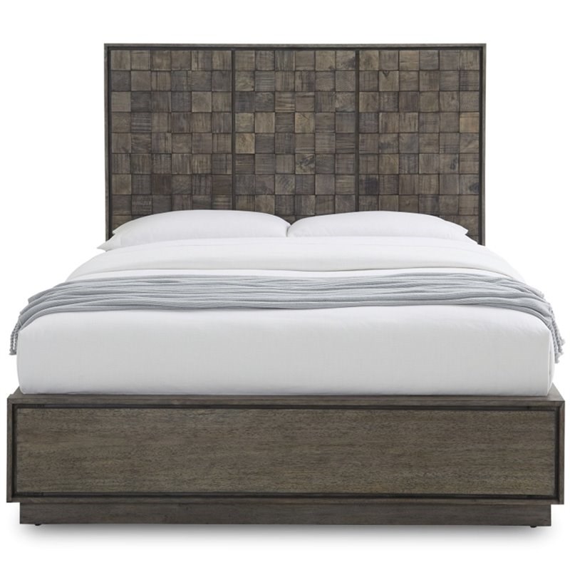 Modus Berkeley Solid Wood California King Panel Platform Bed In Butcher ...