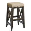 Modus Yosemite Solid Wood Upholstered Bar Stool in Cafe