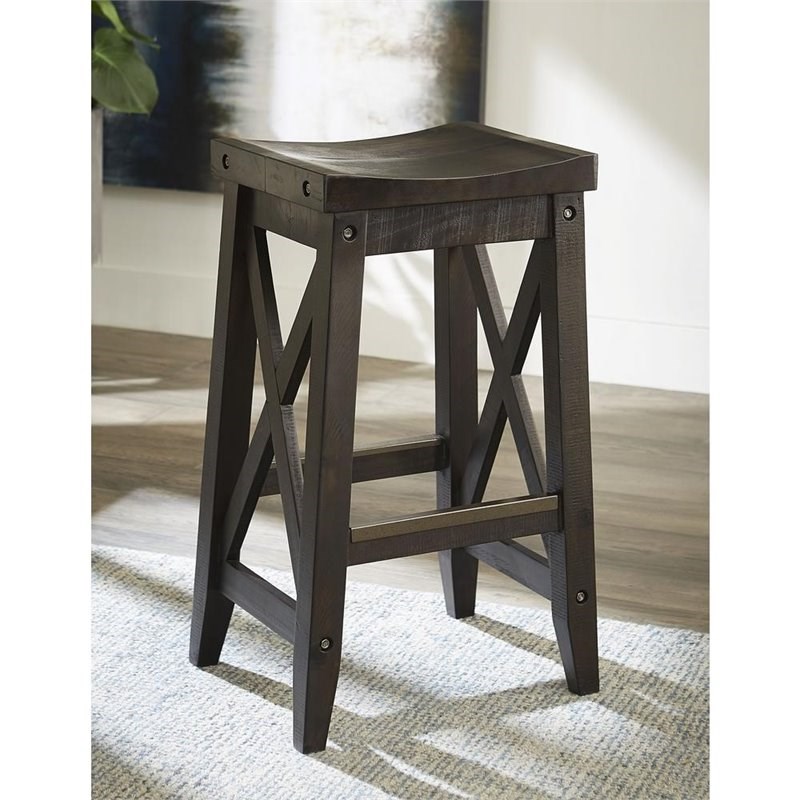 Modus Yosemite Solid Wood Bar Stool in Cafe