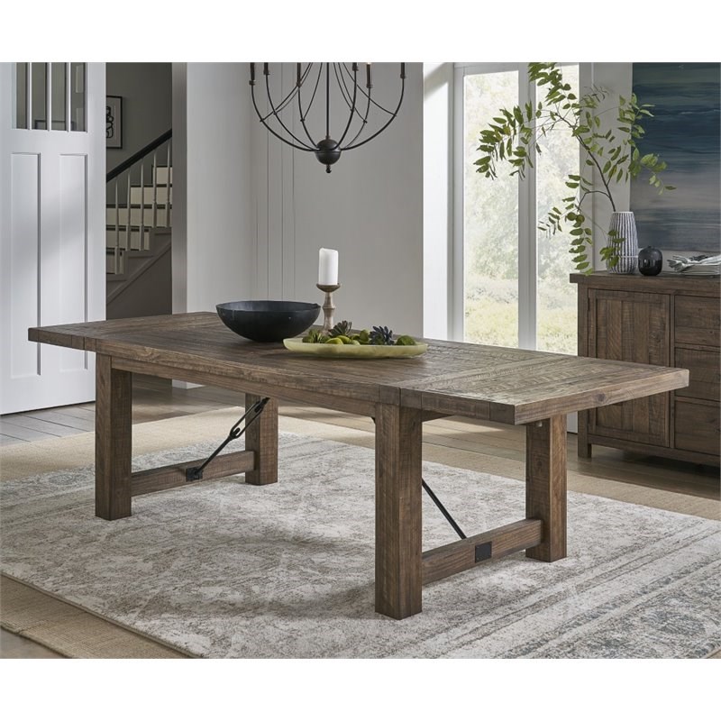 solid wood extendable kitchen table