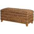 Coaster Laughton Woven Banana Leaf Bedroom Bench in Amber and Honey