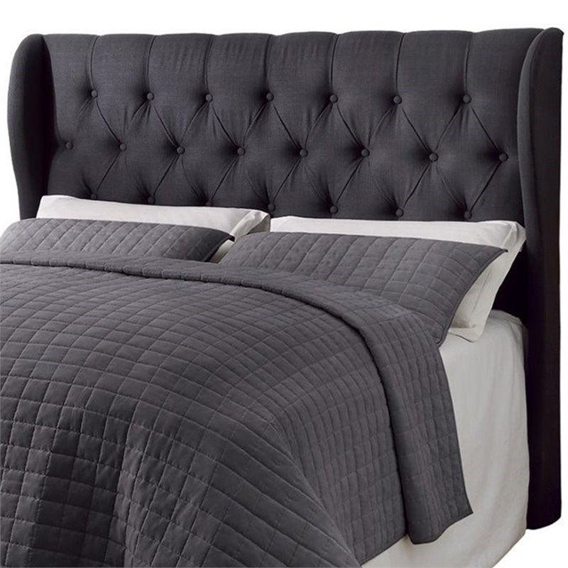 Coaster Murrieta Tufted King California King Headboard in Charcoal