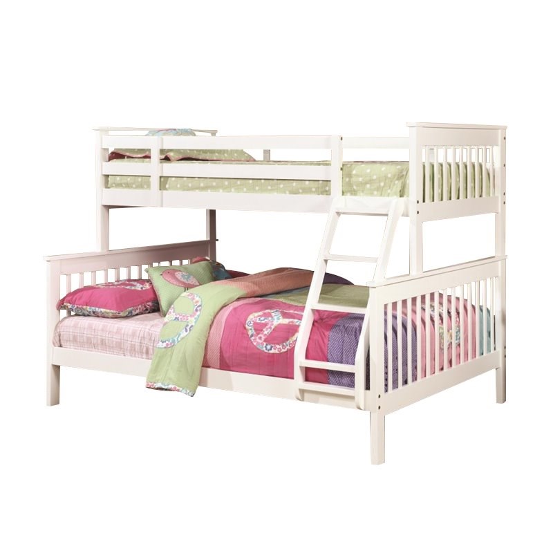 Coaster Chapman Twin Over Full Bunk Bed in White | Homesquare