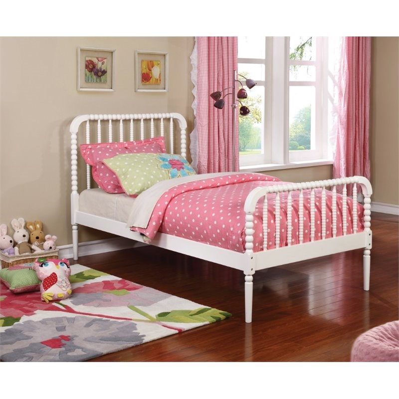 Coaster Jones Traditional Solid Wood, Spindle Twin Bed Frame Wood