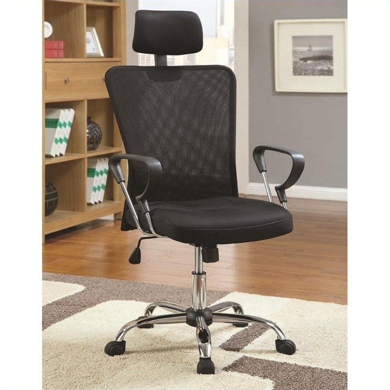 Coaster 2PC Office Set with Chair and L Shape Computer Desk in Black