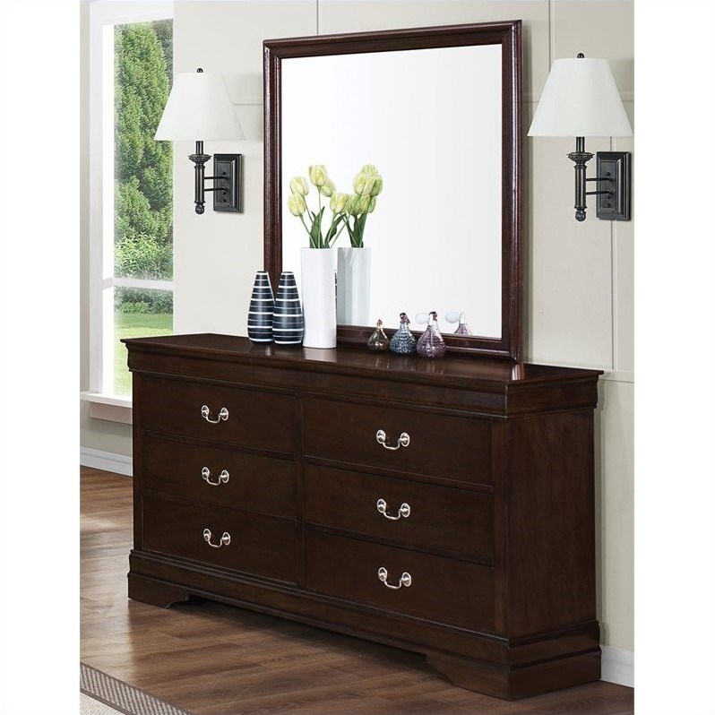 Coaster Louis Philippe 3PC Set with Dresser and 2 Nightstands in Brown