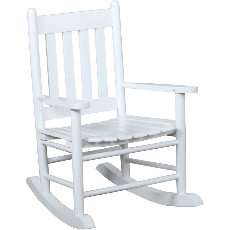 little white rocking chair