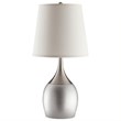 Coaster Modern Table Lamp with Empire Shade in Silver and Chrome