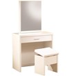 Coaster 2 Piece Bedroom Vanity Set with Hidden Mirror Storage in White