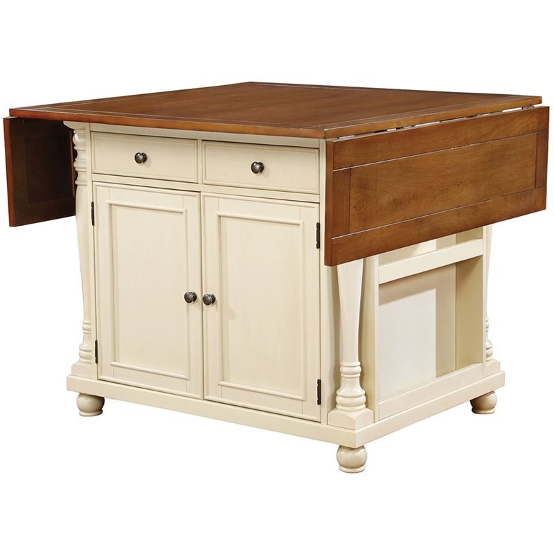 Coaster Slater Drop Leaf Kitchen Island In Brown And Ermilk Homesquare Coaster Slater Drop Leaf Kitchen Island, Folding Kitchen Island Work Table
