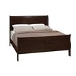 Coaster Louis Philippe Full Sleigh Panel Bed in Cappuccino