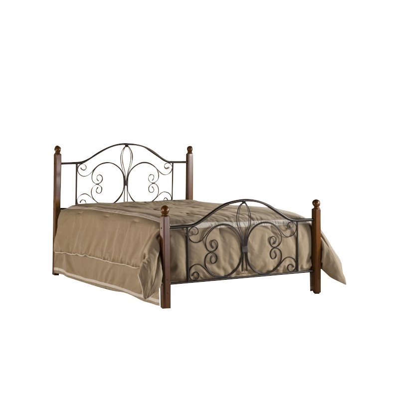 Hillsdale Milwaukee Full Poster Bed in Textured Black