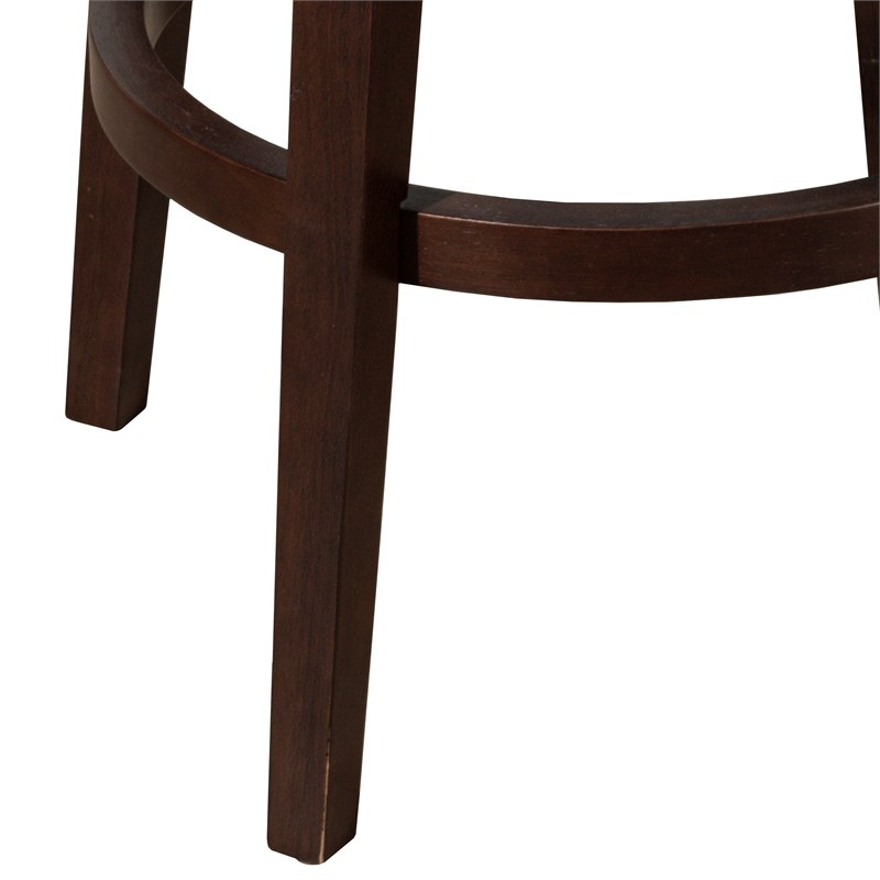 Hillsdale Furniture Mid-City Wood Uph Swivel Counter Height Stool Chocolate