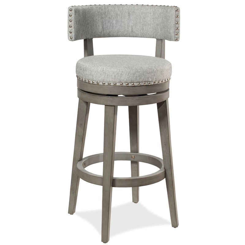 Hillsdale Furniture Lawton Swivel Counter Height Stool Antique Gray