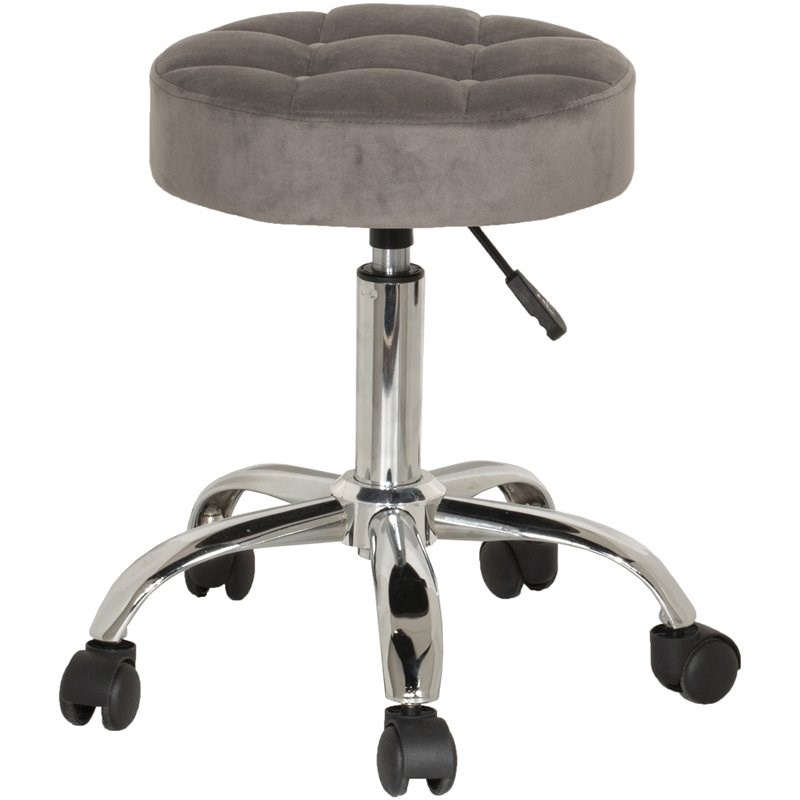 hillsdale furniture nora tufted adjustable backless metal ...