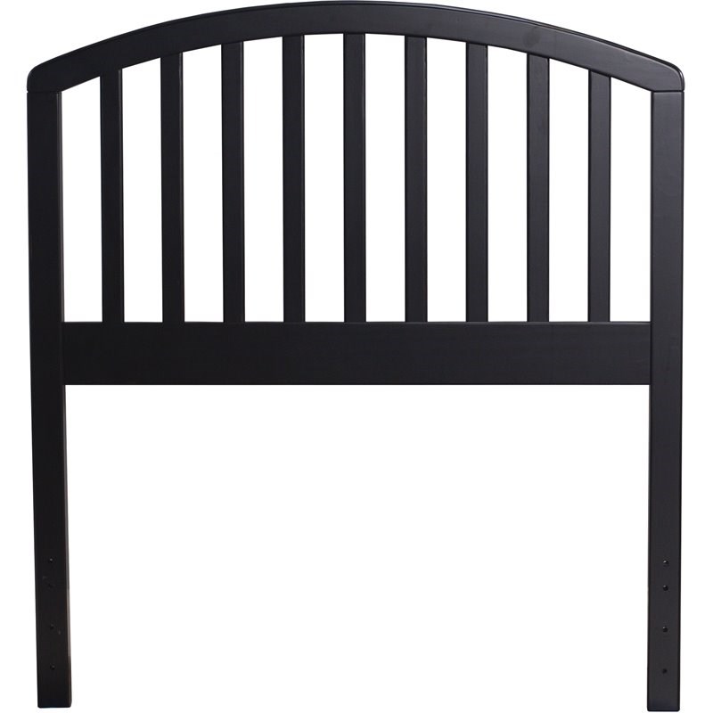 Hilale Ina Twin Wooden Spindle, Black Wooden Headboard Twin