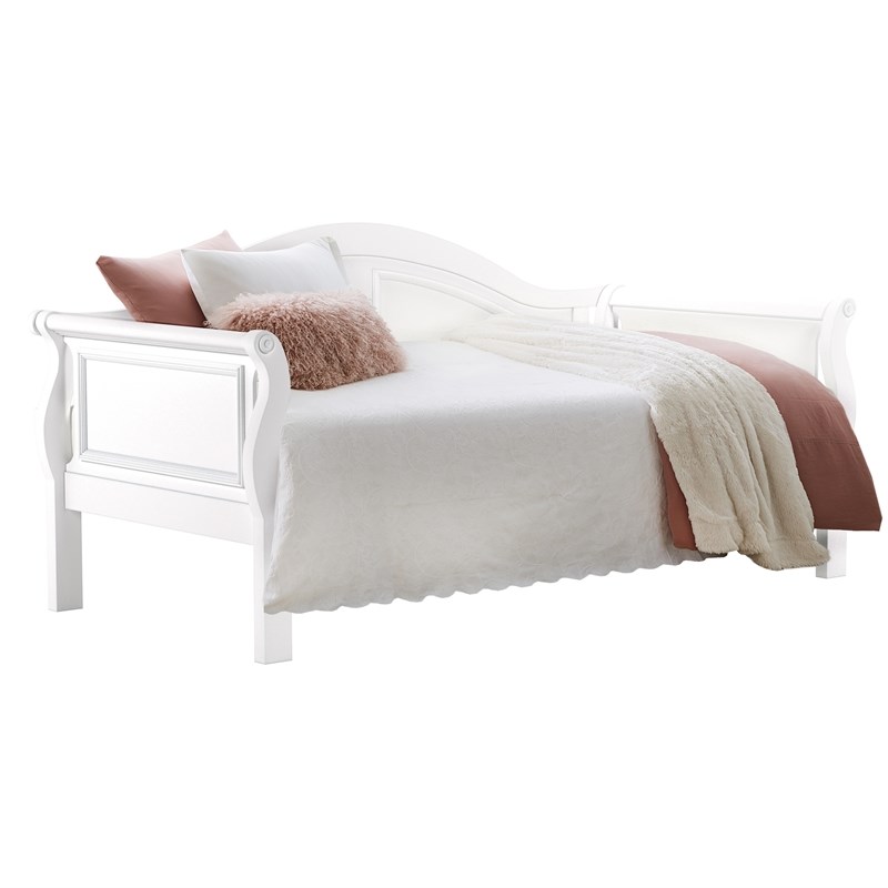 Hillsdale Furniture Bedford Complete Wood Twin Size Daybed White Homesquare 