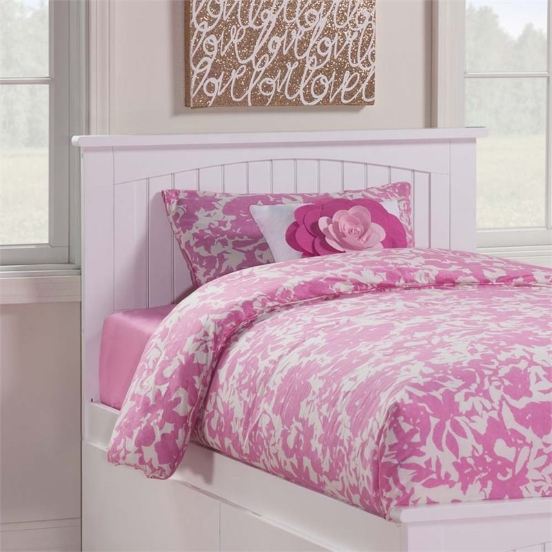 AFI Nantucket Twin Panel Headboard in White Homesquare